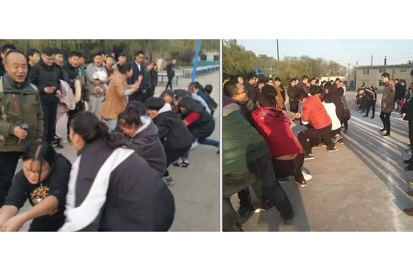 beat365官网举行冬季拔河比赛