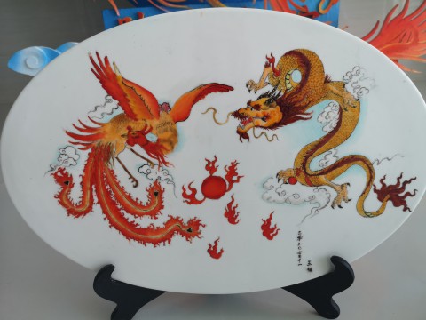 学生果酱艺术画盘