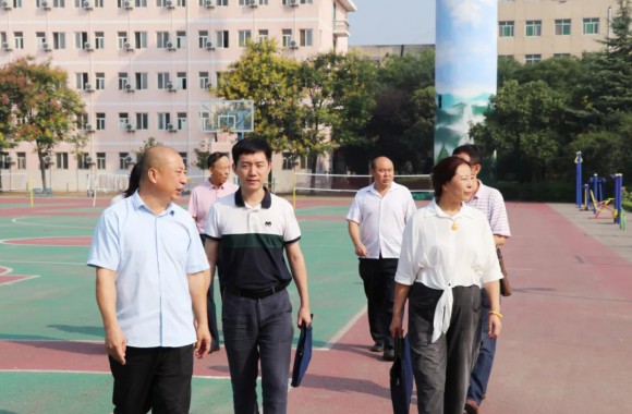 省教育厅督查组一行莅临beat365官网检查开学防疫和准备工作