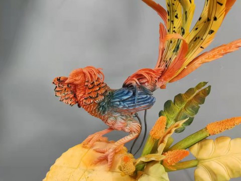 青年教师翟延驰食雕作品